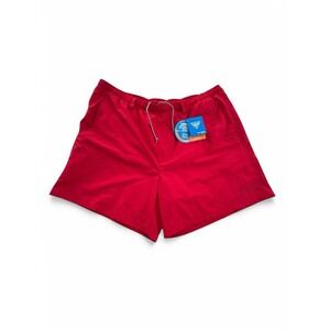 Columbia Mens XXL Red‎ Nylon Swim Trunks Shorts 6in Inseam Activewear